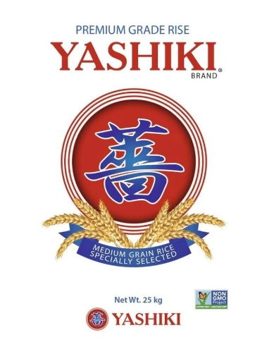 Рис шлифованный "YASHIKI" ГОСТ 4% высший сорт мешок 25 кг Россия