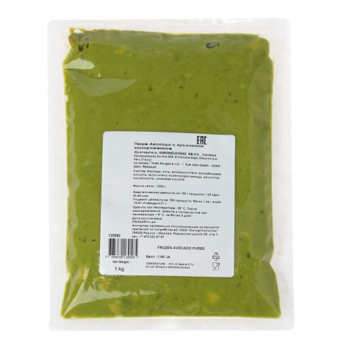 Пюре авокадо с кусочками, Fruit Rouge & Co (1,кг)
