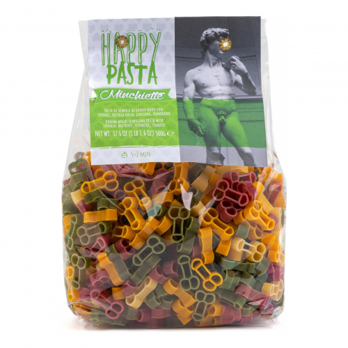 Паста фигурные со шпинатом и томатами Minchiette, Dalla Costa (0,500кг)