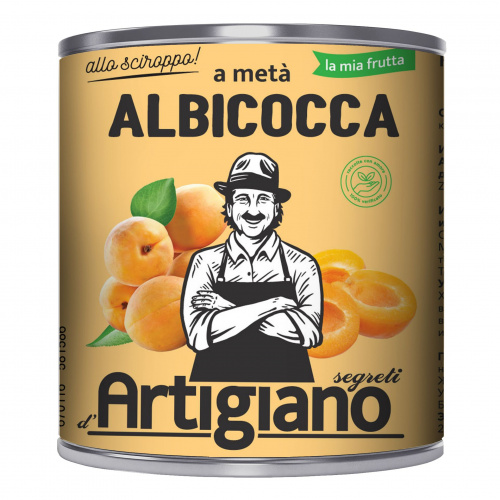 Абрикосы в сиропе половинками ARTIGIANO (2,5кг)