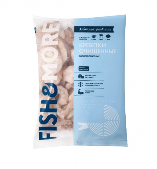Креветка Ваннамей в панир.,очищ. с хв с/м, Fish & More (1кг)