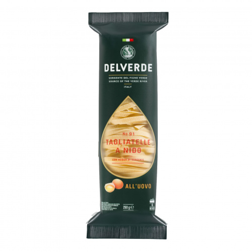 Паста № 091 Тальятелле, Delverde (0,250кг)