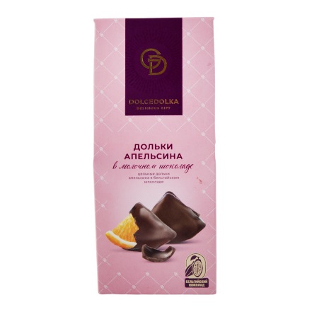 Дольки апельсина в молочном шоколаде, DOLCEDOLKA (0,095кг)