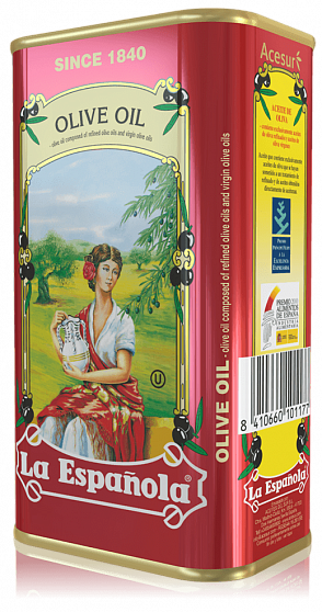 Масло оливковое рафинированное Classic, La Espanola ж/б (1л)