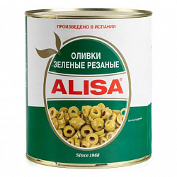 Оливки зеленые резаные, Alisa (3кг)