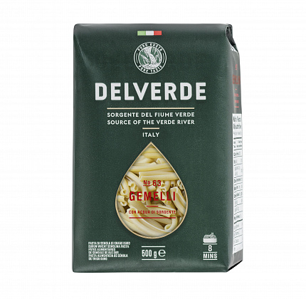 Паста № 063 Джемелли, Delverde (0,500кг)