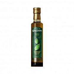 Масло оливковое Extra Virgin с базиликом, Costa d’Oro (0,250л)